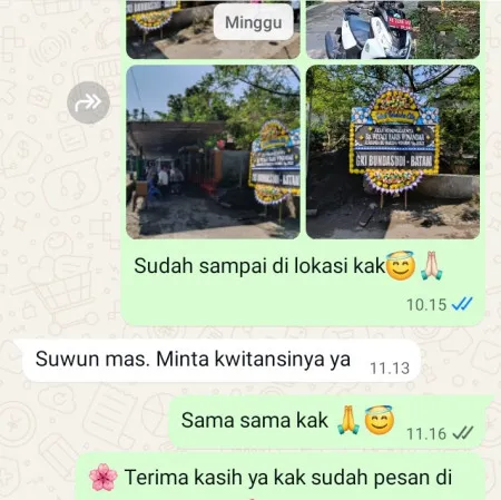 Pengiriman Papan Bunga Duka Tengah