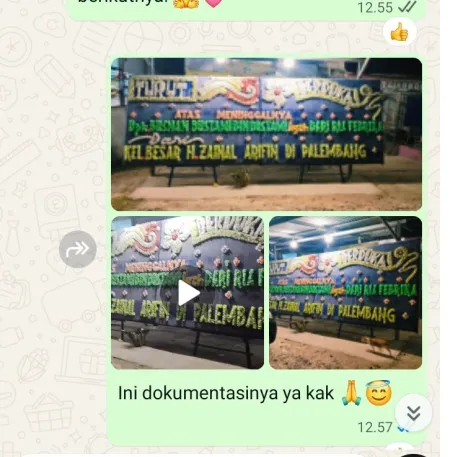 Pengiriman Papan Bunga Duka Tengah