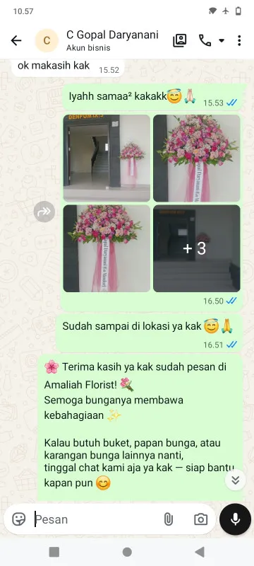 Pengiriman Karangan Bunga Tengah